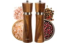 Măcinile manuale din lemn de acacia pentru condimente - set de 2 bucăți