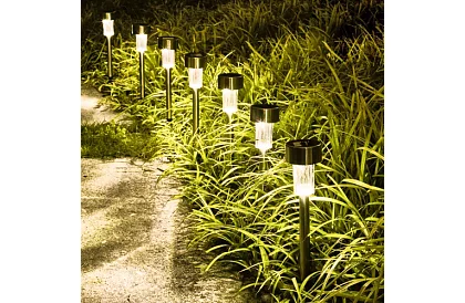 Lămpi solare de grădină – set de 10 bucăți