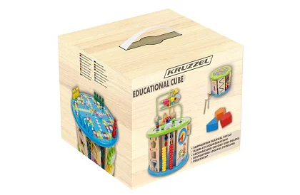 Jucărie educațională din lemn - multe funcții și jocuri