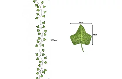 Ivy artificial cu iluminare LED - lungime 25m