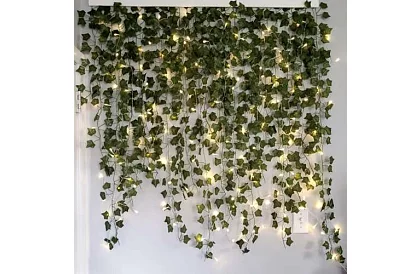 Ivy artificial cu iluminare LED - lungime 25m