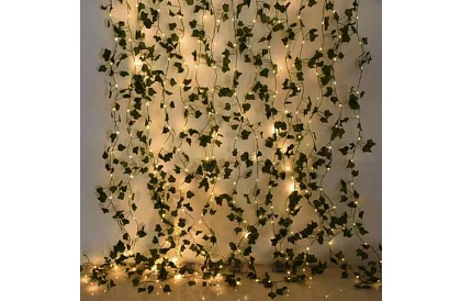Ivy artificial cu iluminare LED - lungime 25m