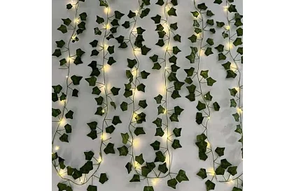 Ivy artificial cu iluminare LED - lungime 25m