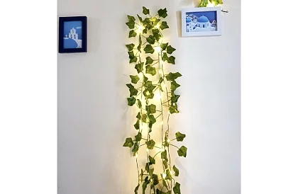 Ivy artificial cu iluminare LED - lungime 25m