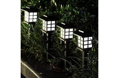 Lămpi de grădină solare – felinare 6 bucăți în set