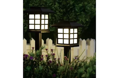 Lămpi de grădină solare – felinare 6 bucăți în set