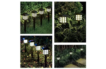 Lămpi de grădină solare – felinare 6 bucăți în set