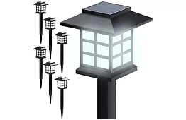 Lămpi de grădină solare – felinare 6 bucăți în set