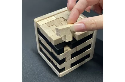 Puzzle din lemn pliabil - Tetris