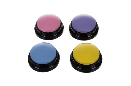 Butonuri de înregistrare vorbitoare pentru câine – antrenament de comunicare acasă