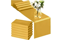 Culoar de satin auriu – șerpa pentru masă 900 × 36 cm