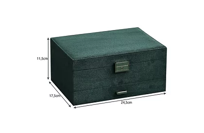 Cutie elegantă din catifea – verde