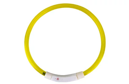 Colier LED luminos cu încărcare USB și lungime ajustabilă