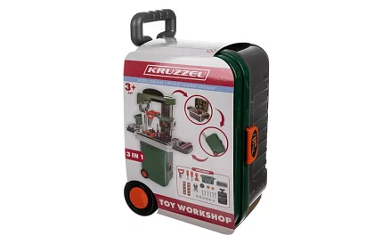 Atelier pentru copii masă cu unelte și valiză