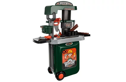 Atelier pentru copii masă cu unelte și valiză