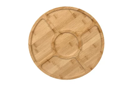 Plată rotativă din bambus – 33 cm