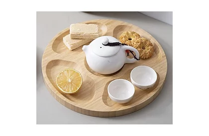 Plată rotativă din bambus – 33 cm