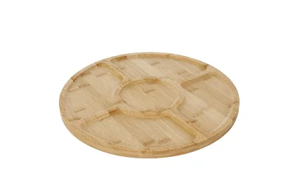 Plată rotativă din bambus – 33 cm