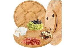 Plată rotativă din bambus – 33 cm