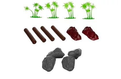 Animale din plastic – 48 de animale în valiză