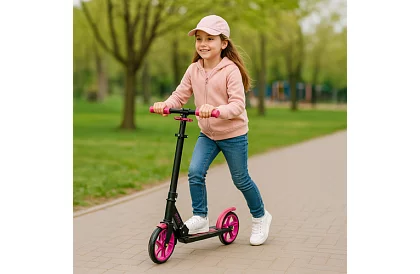 Trottineta pliabilă Spidoo pentru copii - rozie