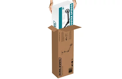 Trottineta pliabilă Spidoo pentru copii - neagră