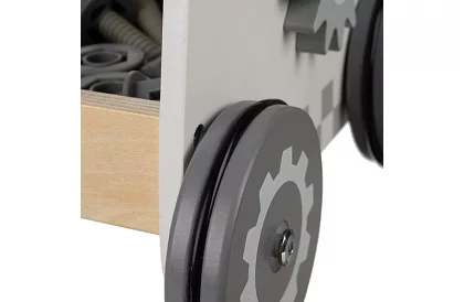 Atelier pentru copii cu unelte din lemn 3 în 1