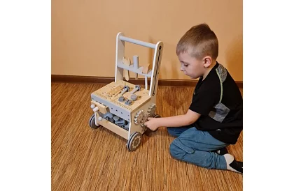 Atelier pentru copii cu unelte din lemn 3 în 1