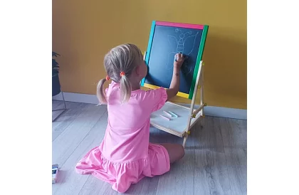 Tablă dublă - magnetică și cu cretă