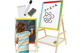 Tablă dublă - magnetică și cu cretă