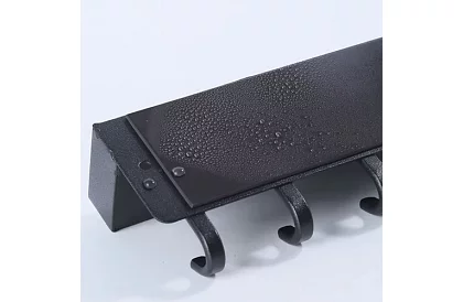 Raft magnetic de perete cu cârlige – 6 cârlige