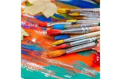 Set de vopsele acrilice – 24 x 12 ml + paletă