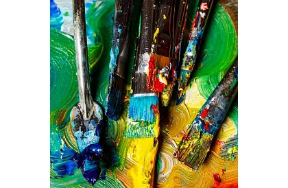 Set de vopsele acrilice – 24 x 12 ml + paletă