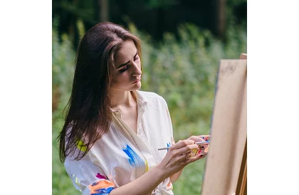 Set de vopsele acrilice – 24 x 12 ml + paletă