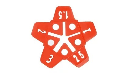 Sistem de nivelare pentru plăci - 100 de cleme + 50 de stele + 2 chei