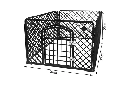 Ohrádka cu uși pentru animale – 90x90x60 cm