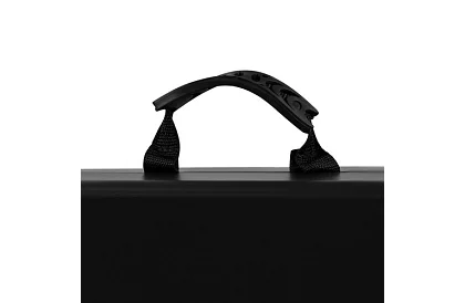 Masa de lucru pliabilă neagră 180 cm + 2 bănci