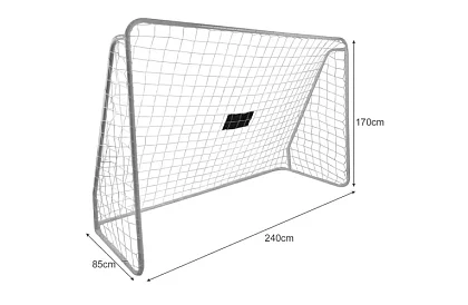 Poarta de fotbal 170 x 240 cm + țintă pentru goluri precise
