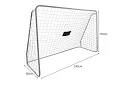 Poarta de fotbal 170 x 240 cm + țintă pentru goluri precise