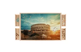 Suport pentru asamblarea puzzle-urilor cu sertare