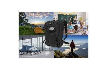 Rucsac militar negru de 26 litri