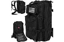 Rucsac militar negru de 26 litri