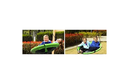 Leagăna cuib de stork verde-negru 100 cm – capacitate 150 kg