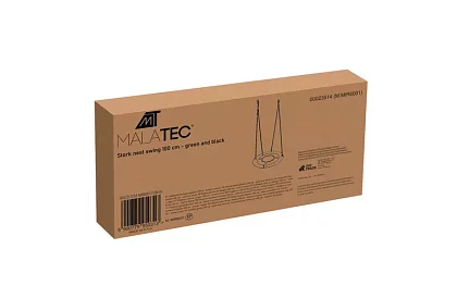 Leagăna cuib de stork verde-negru 100 cm – capacitate 150 kg