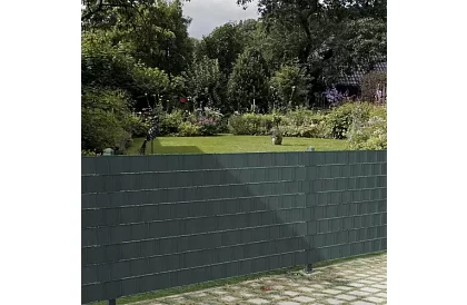 Bandă de umbrire pentru gard antracit panou 450 g/m2 - 4,75 cm × 35 m