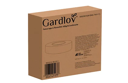 Bandă de umbrire pentru gard antracit panou 450 g/m2 - 4,75 cm × 35 m