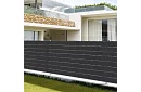 Bandă de umbrire pentru gard antracit panou 450 g/m2 - 4,75 cm × 35 m