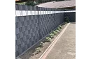 Bandă de umbrire pentru gard antracit - panou 700 g/m2 - 19 cm × 26 m