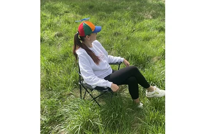 Scaun de pescuit pliabil – scaun de camping gri