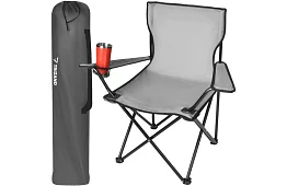 Scaun de pescuit pliabil – scaun de camping gri